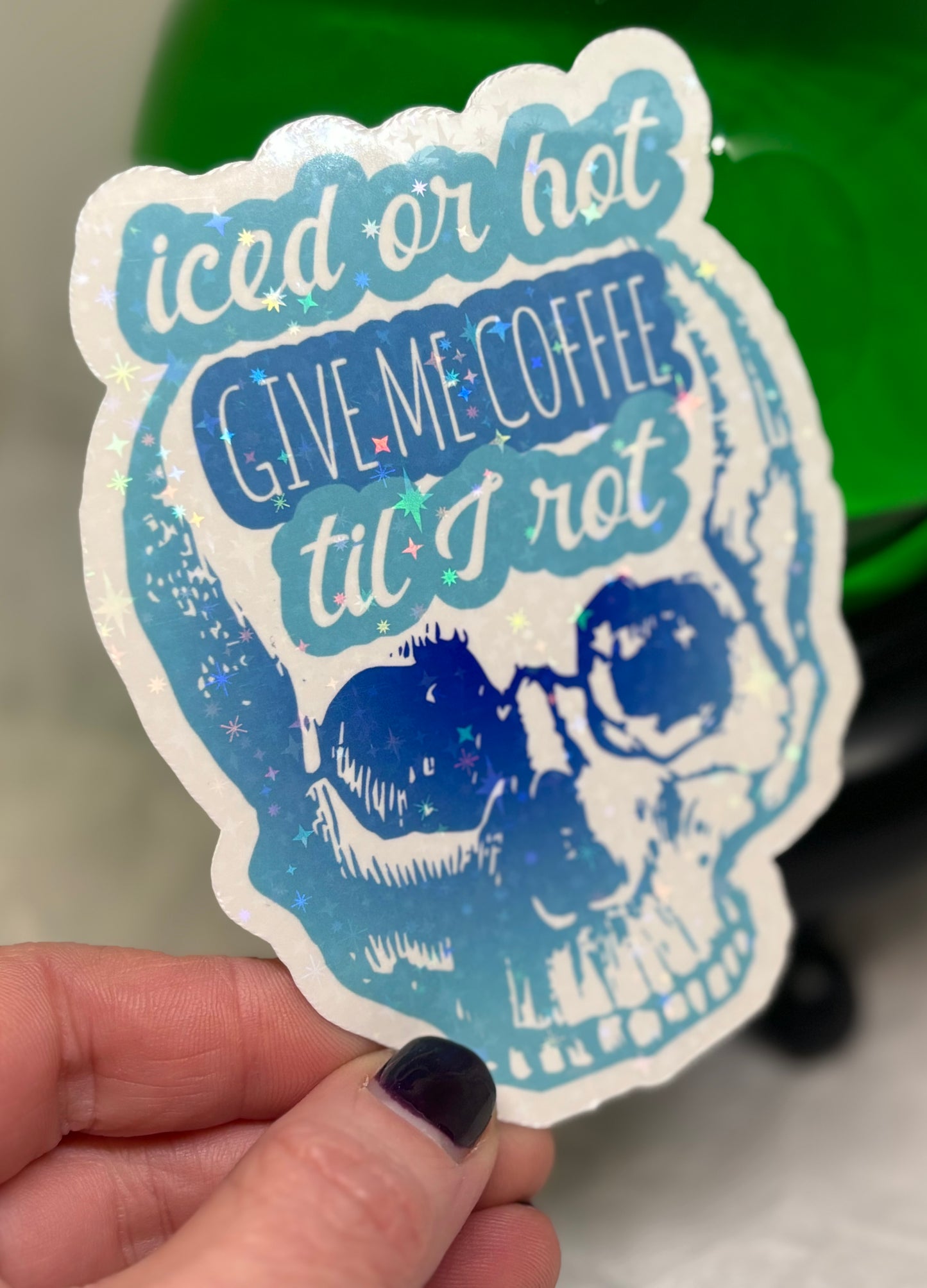 Iced or Hot Coffee Sticker