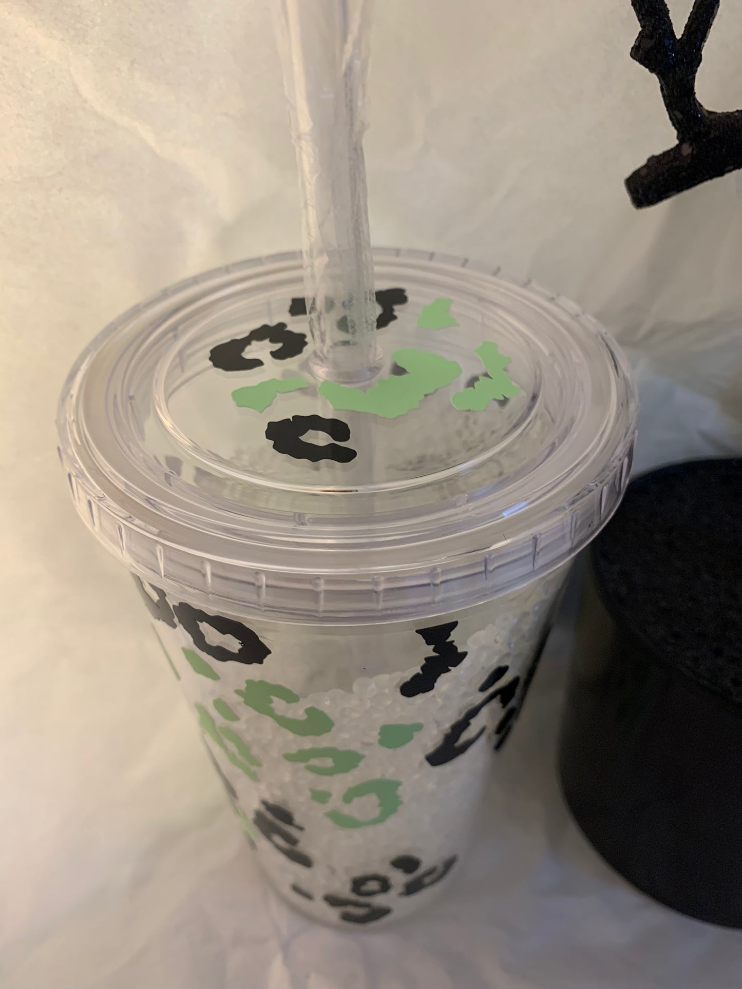 Glow in the Dark Rhinestone Tumbler