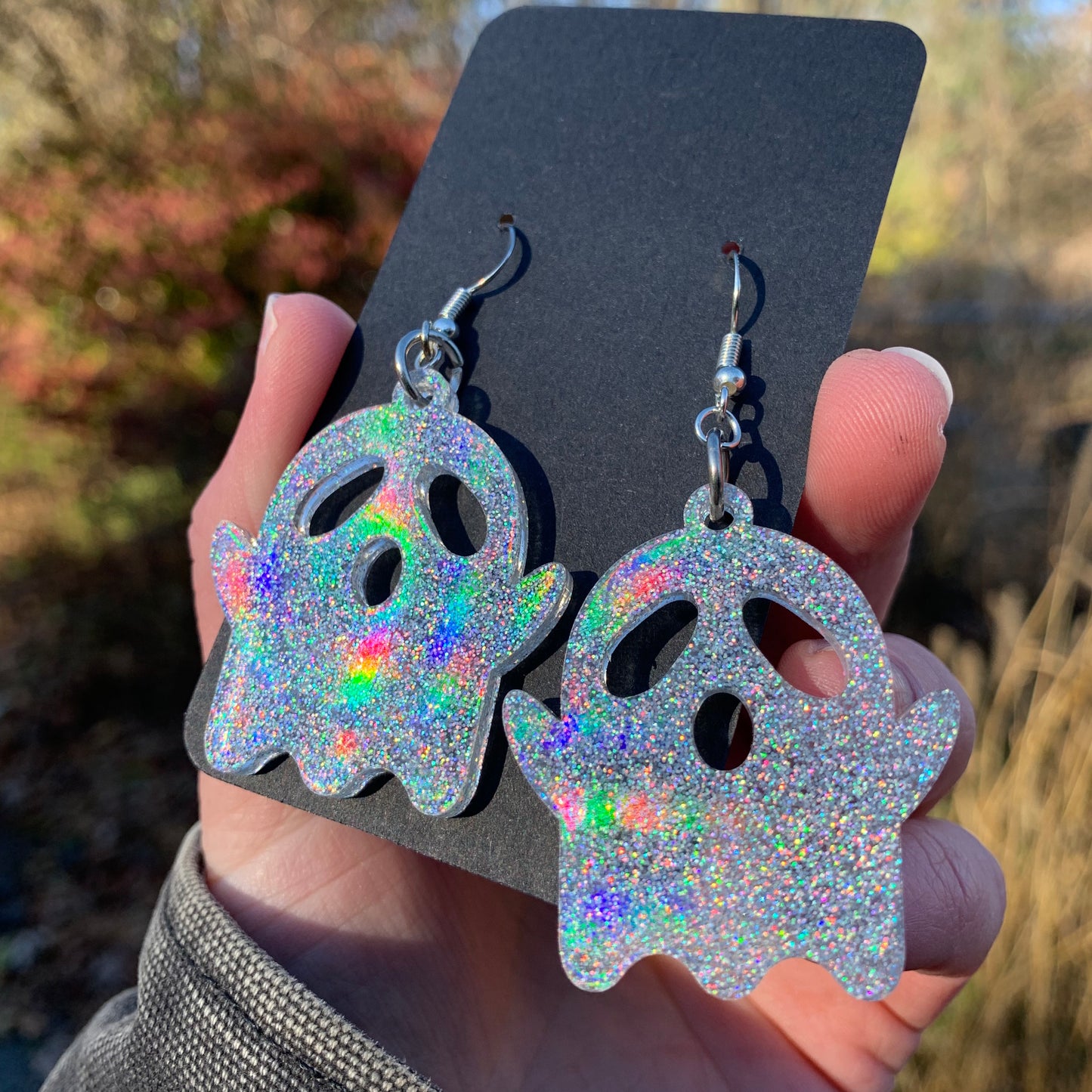 Ghost Earrings (Silver)
