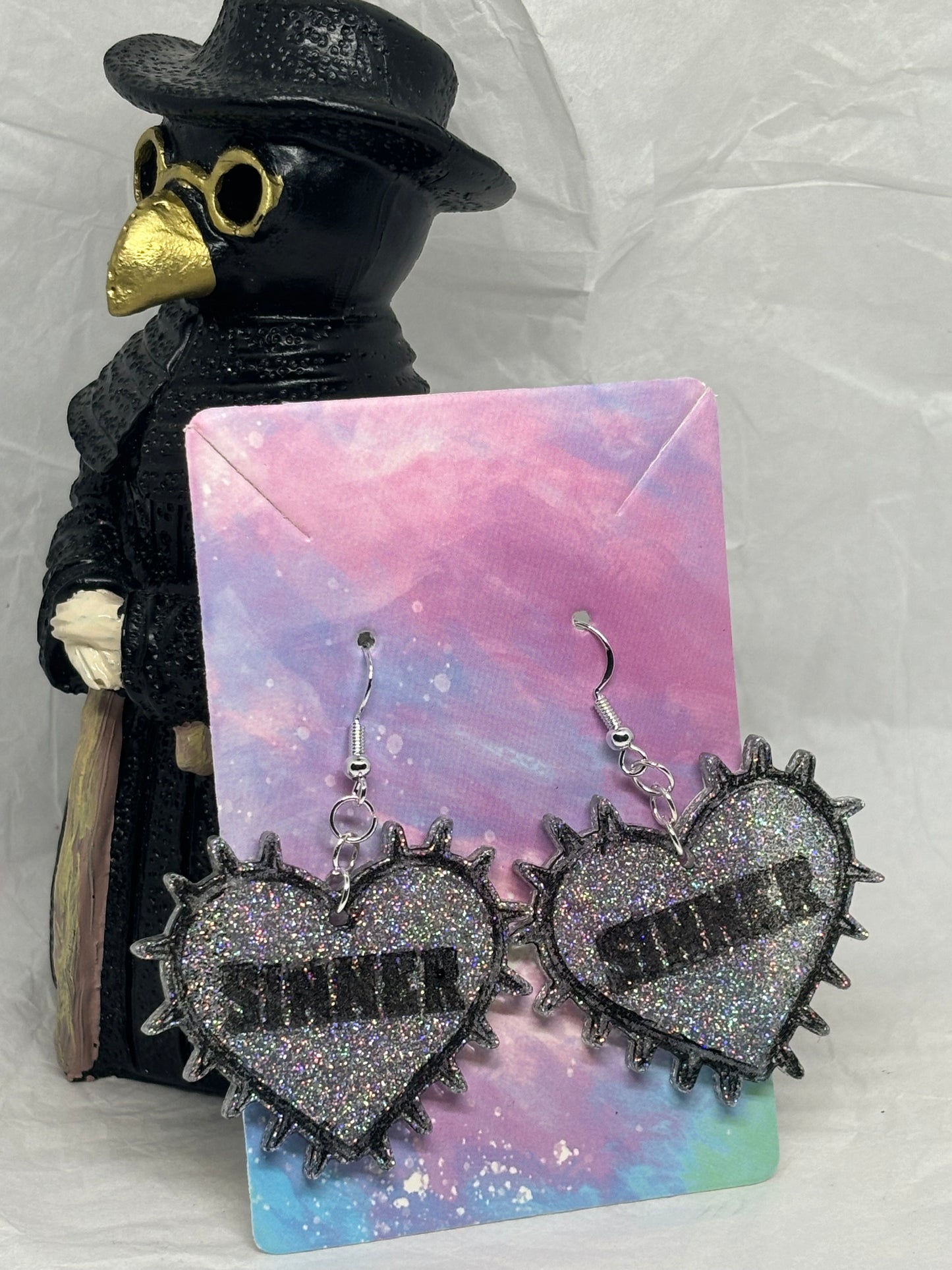 Sinner Earrings (Silver)