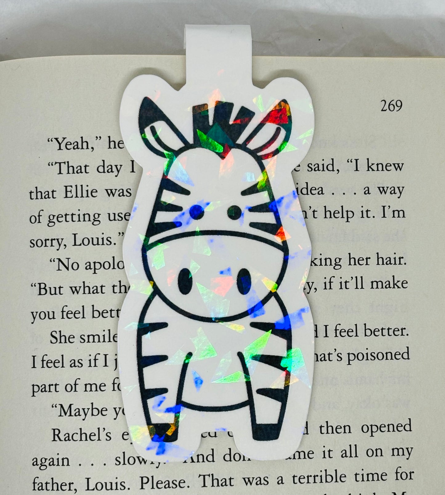 Zebra Bookmark (Magnetic)