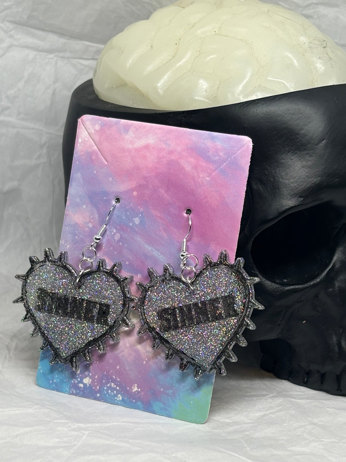 Sinner Earrings (Silver)