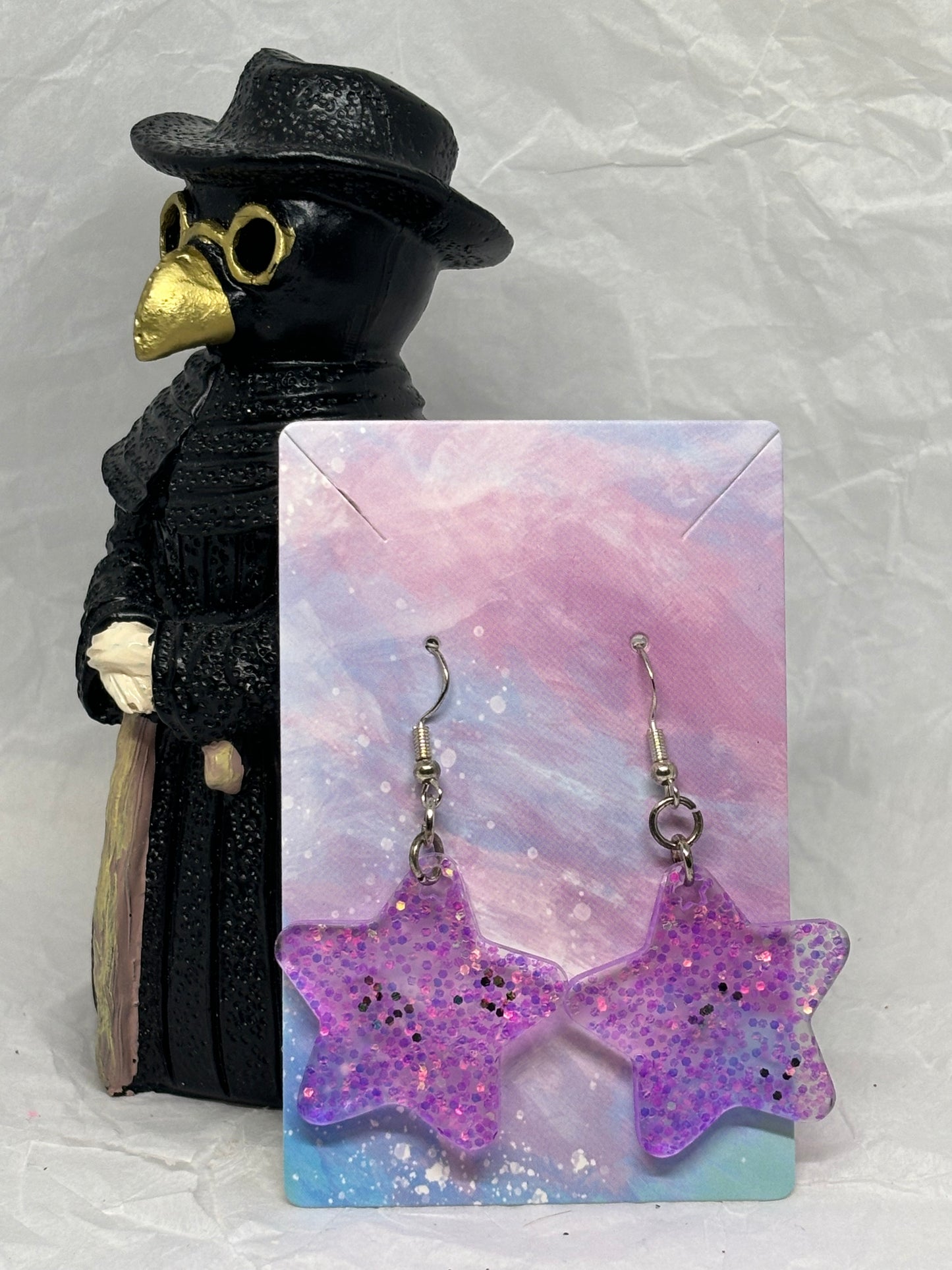 Star Earrings (Purple)