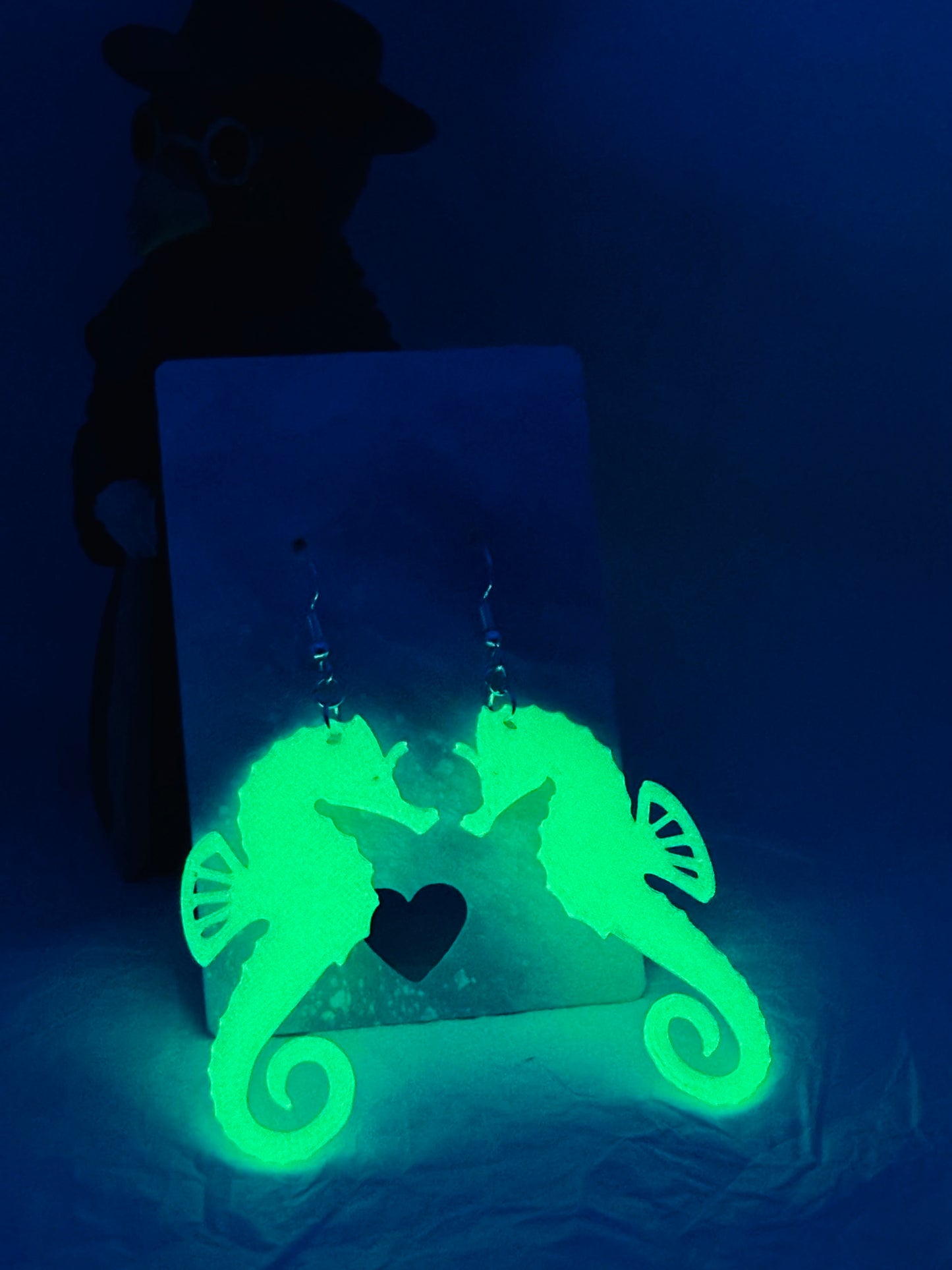 Glowing Seahorse Earrings