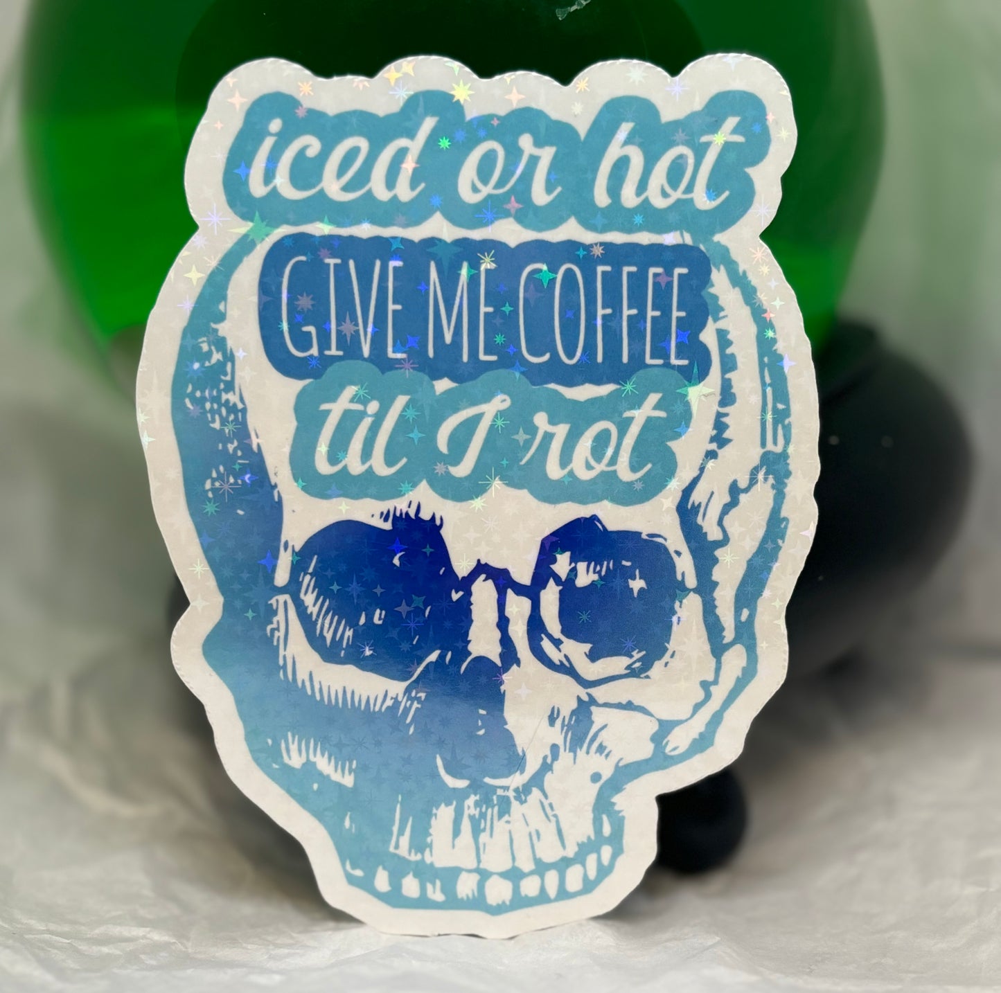 Iced or Hot Coffee Sticker