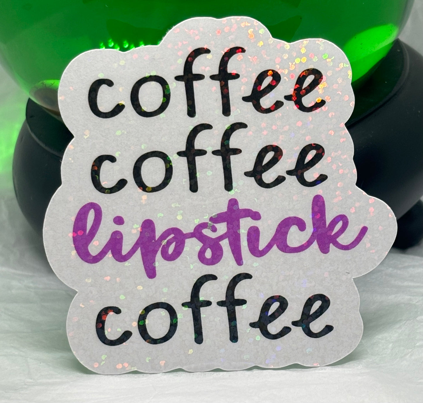 Coffee Lipstick Coffee Sticker