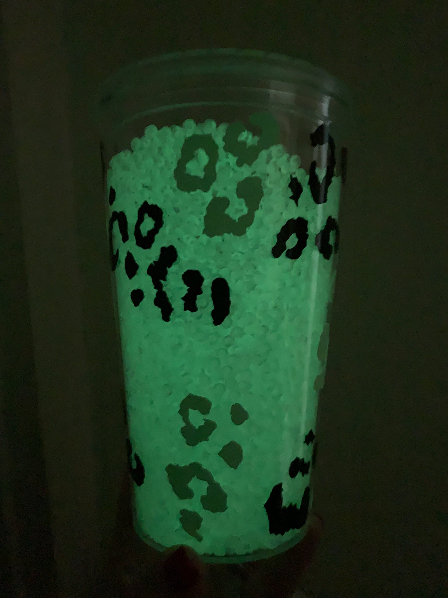 Glow in the Dark Rhinestone Tumbler