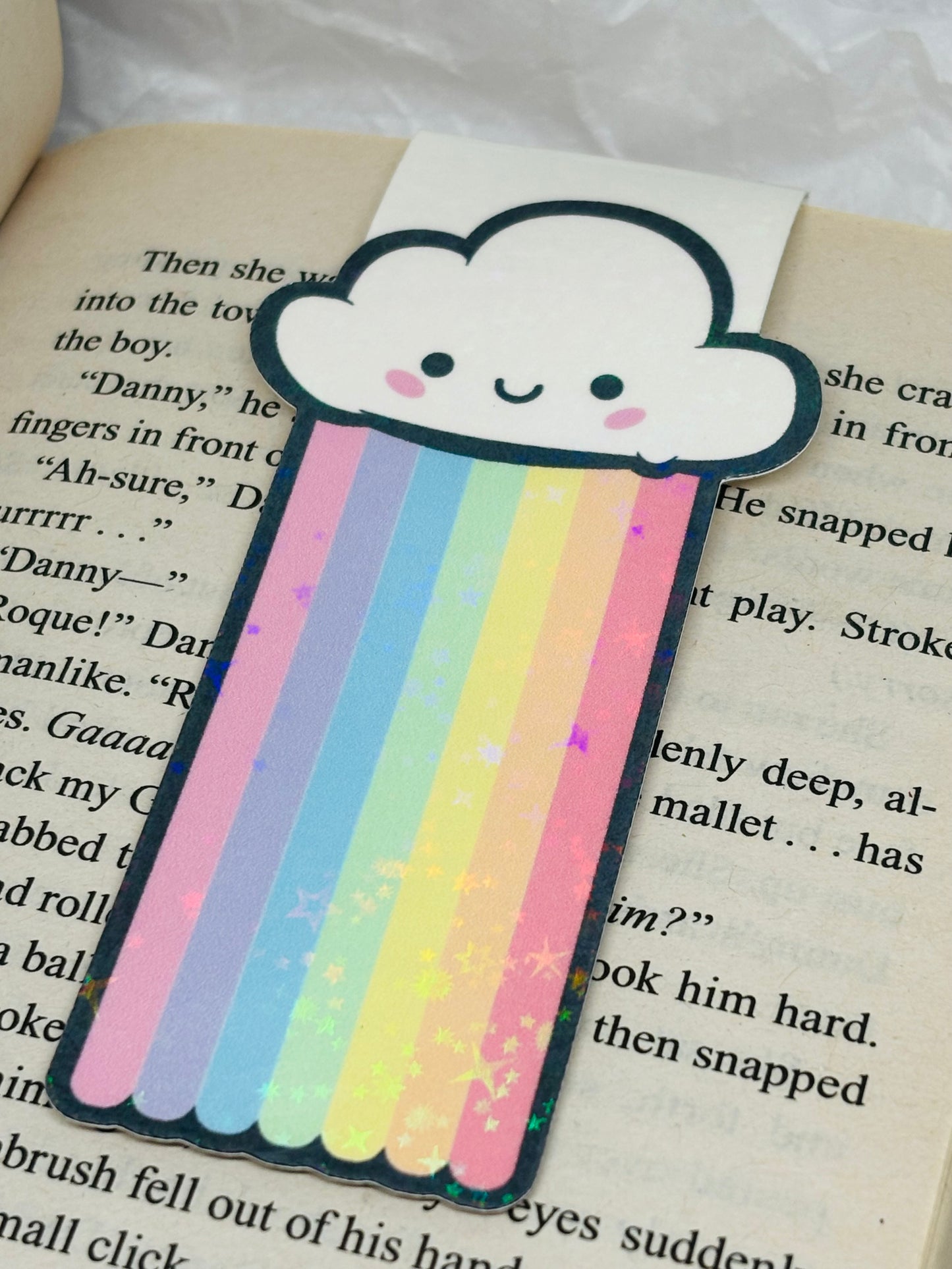 Rainbow Cloud Bookmark (Magnetic)