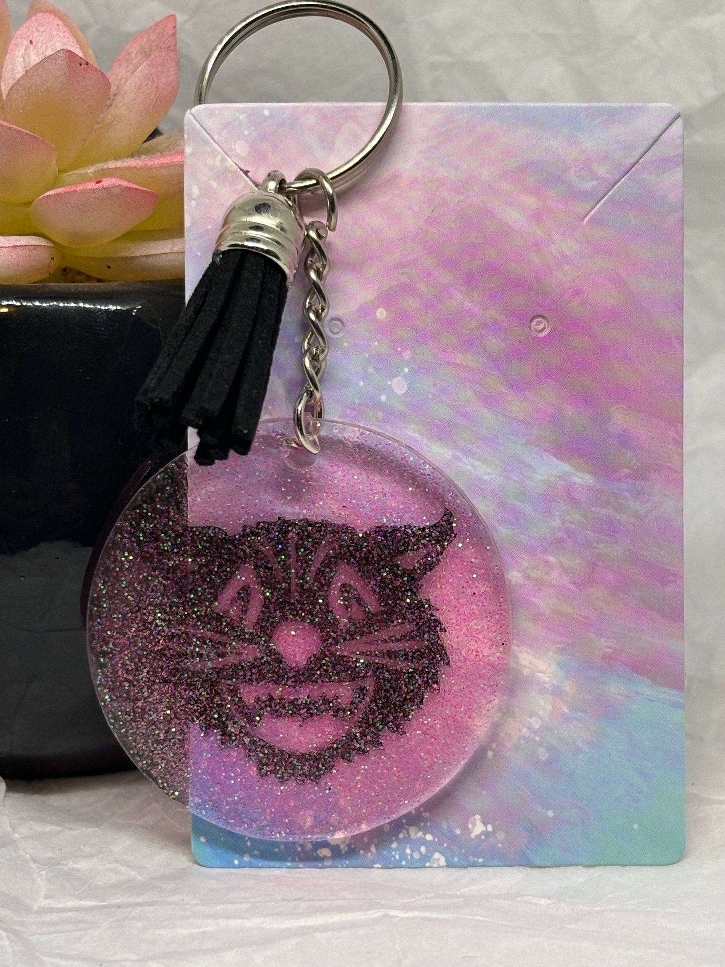 Vintage Cat Keychain
