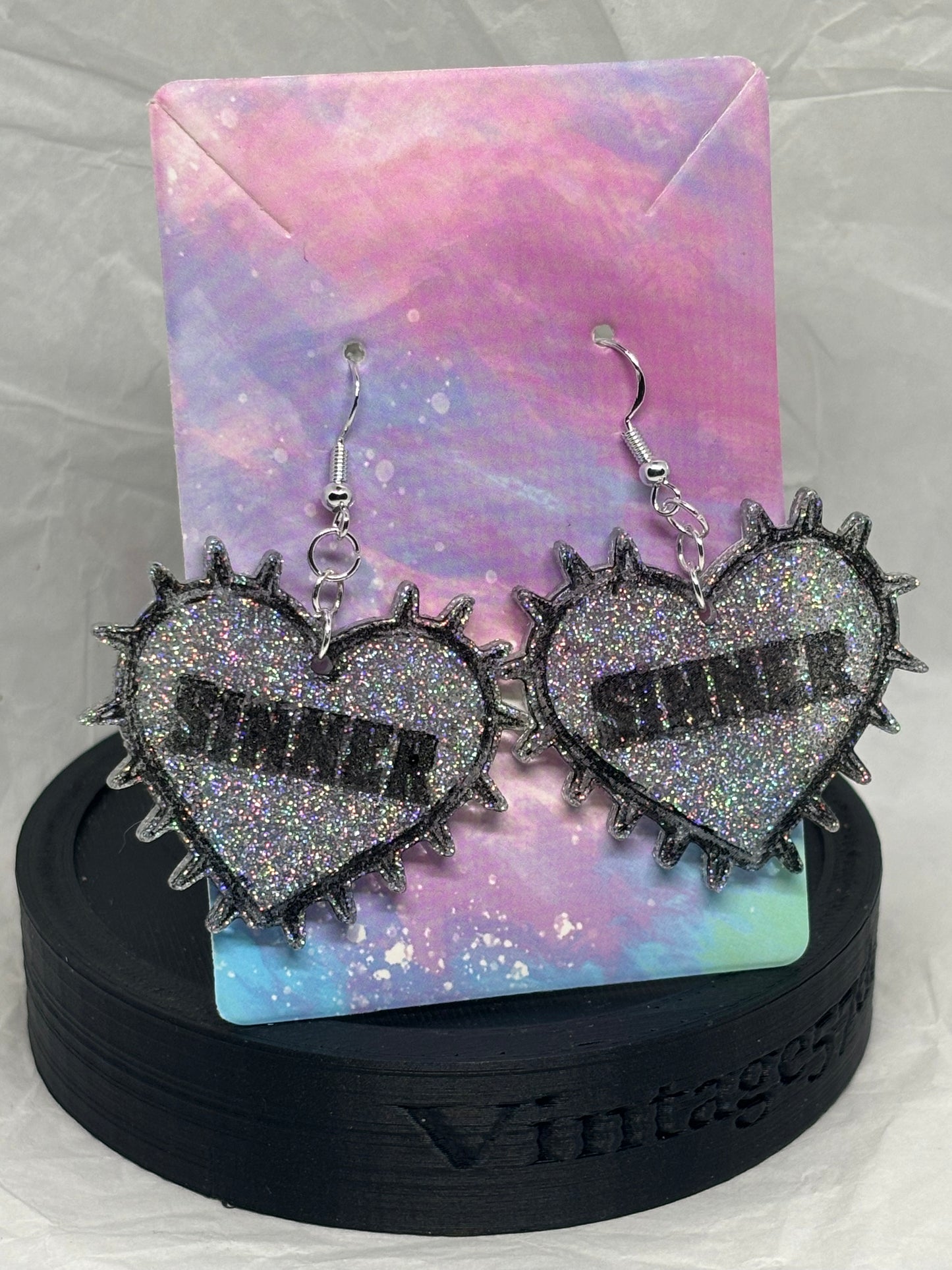 Sinner Earrings (Silver)