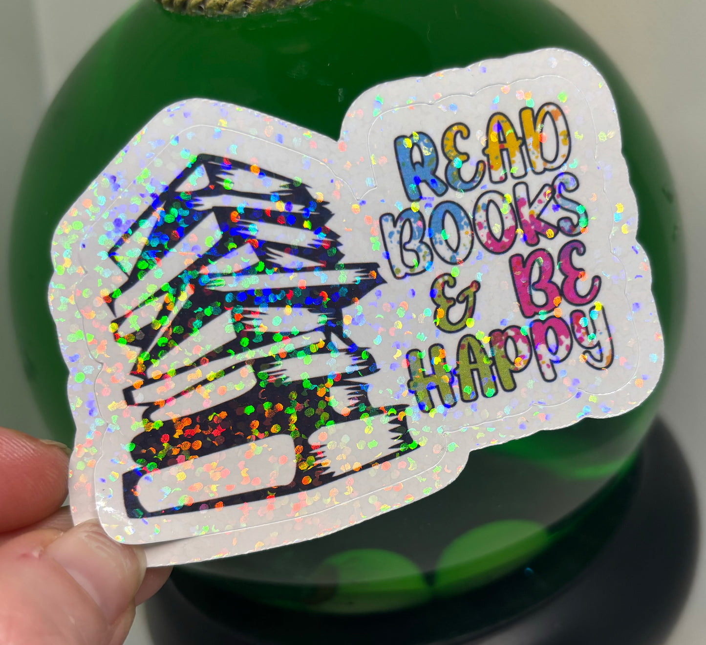 Read Books & Be Happy Sticker