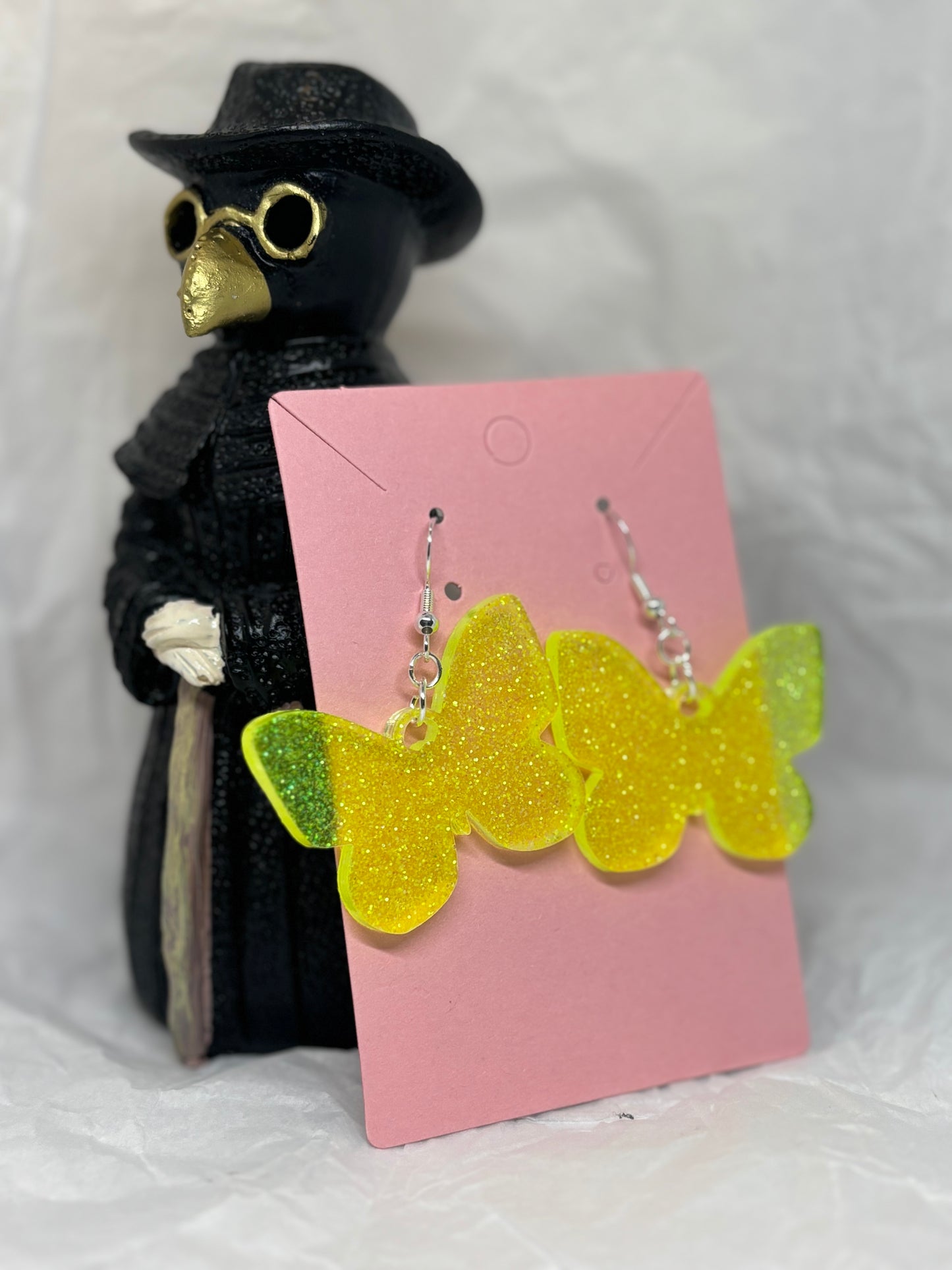 Butterfly Earrings (Yellow)