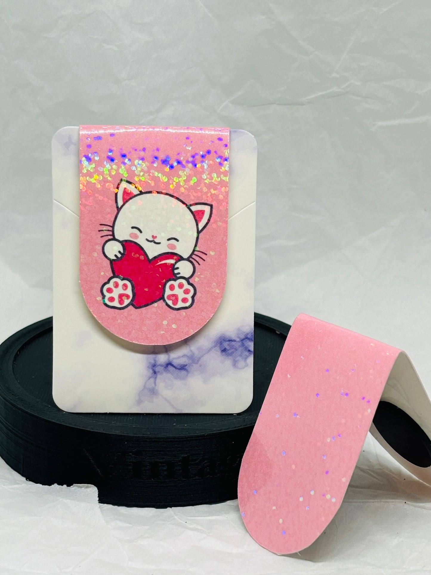 Cat & Heart Bookmark (Magnetic)