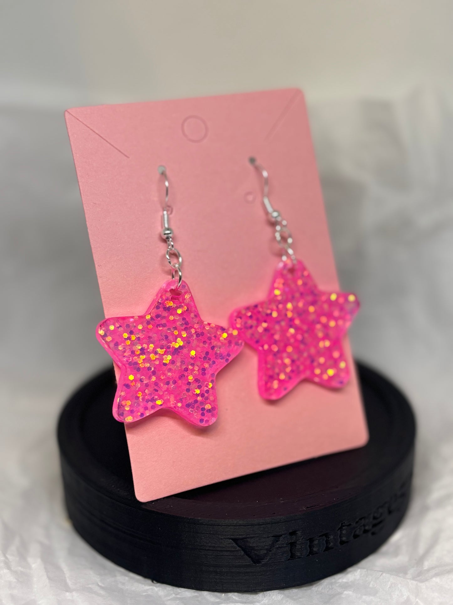 Star Earrings (Pink)