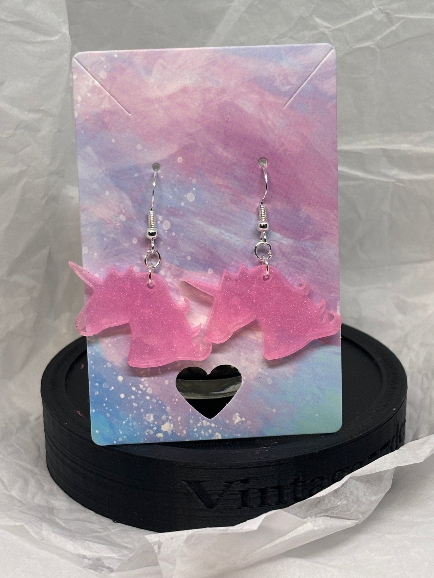 Unicorn Earrings (Pink)