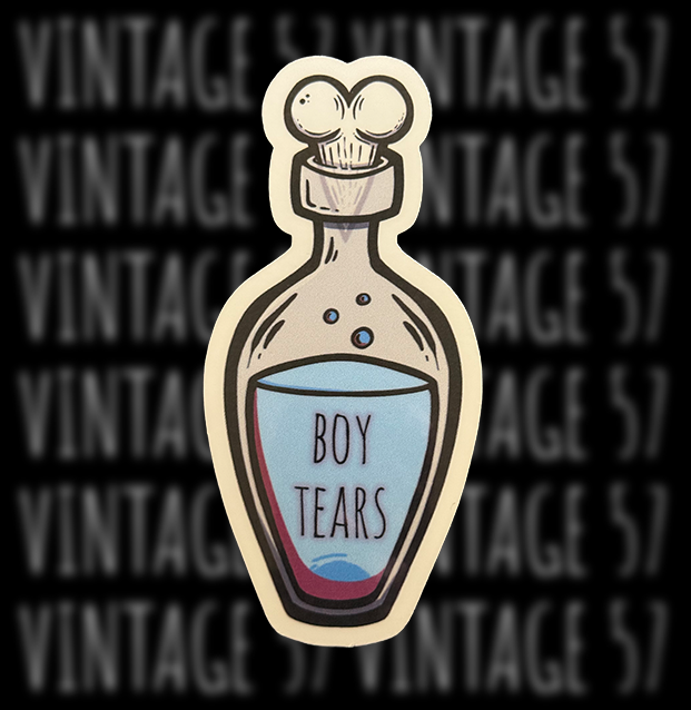 Boy Tears Sticker
