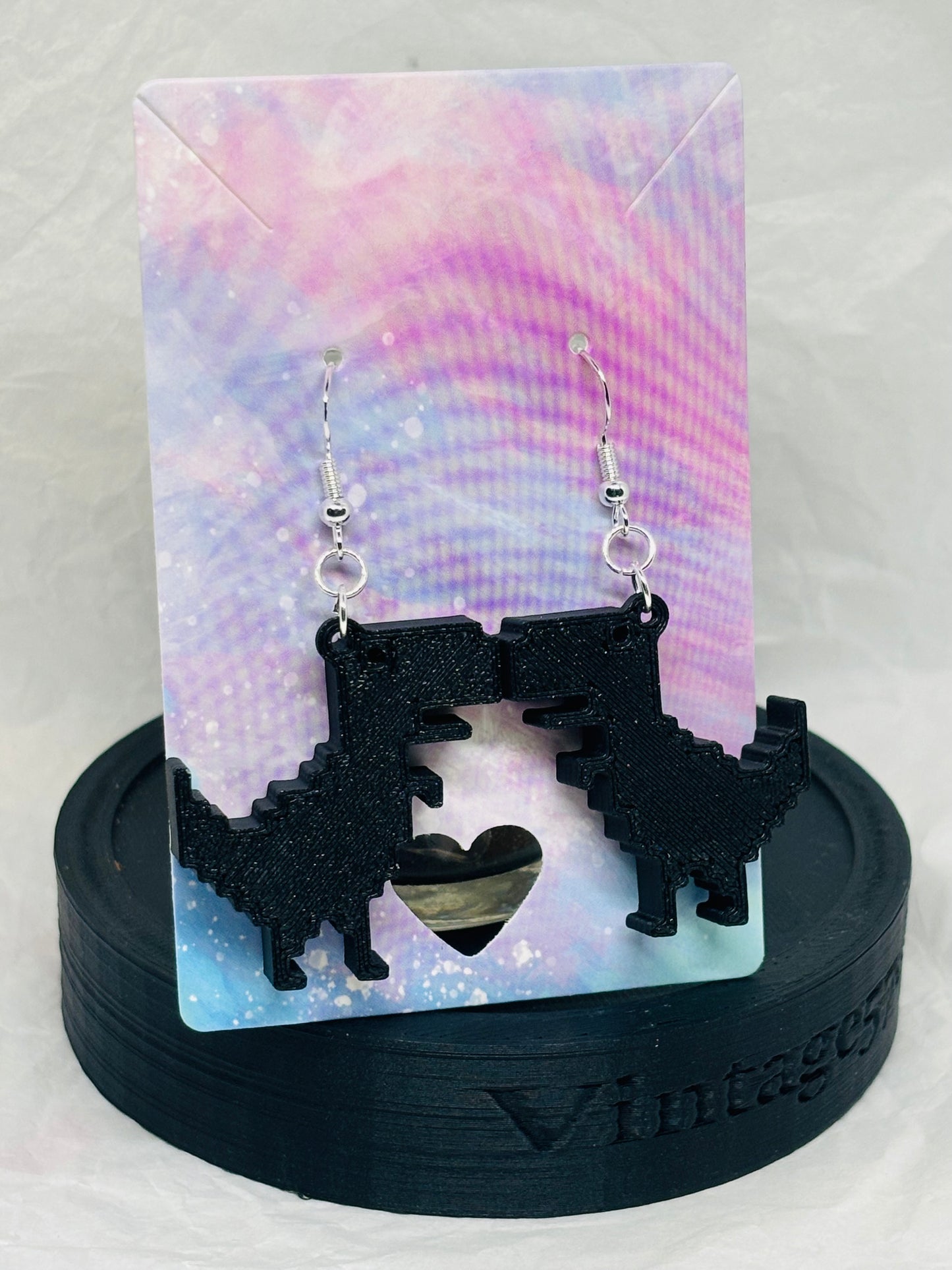 T-Rex Earrings (Black)