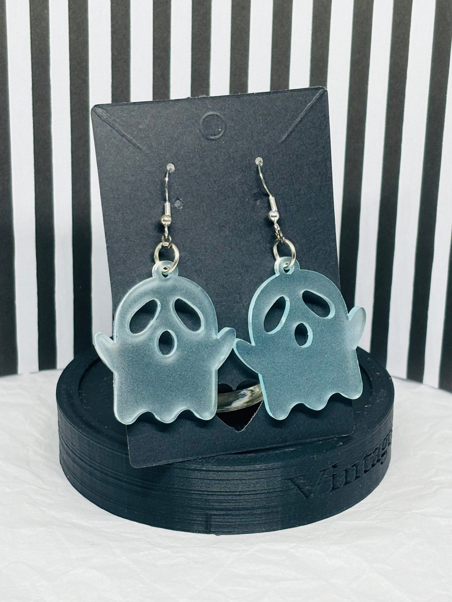 Ghost Earrings - Glow in the Dark (Blue)