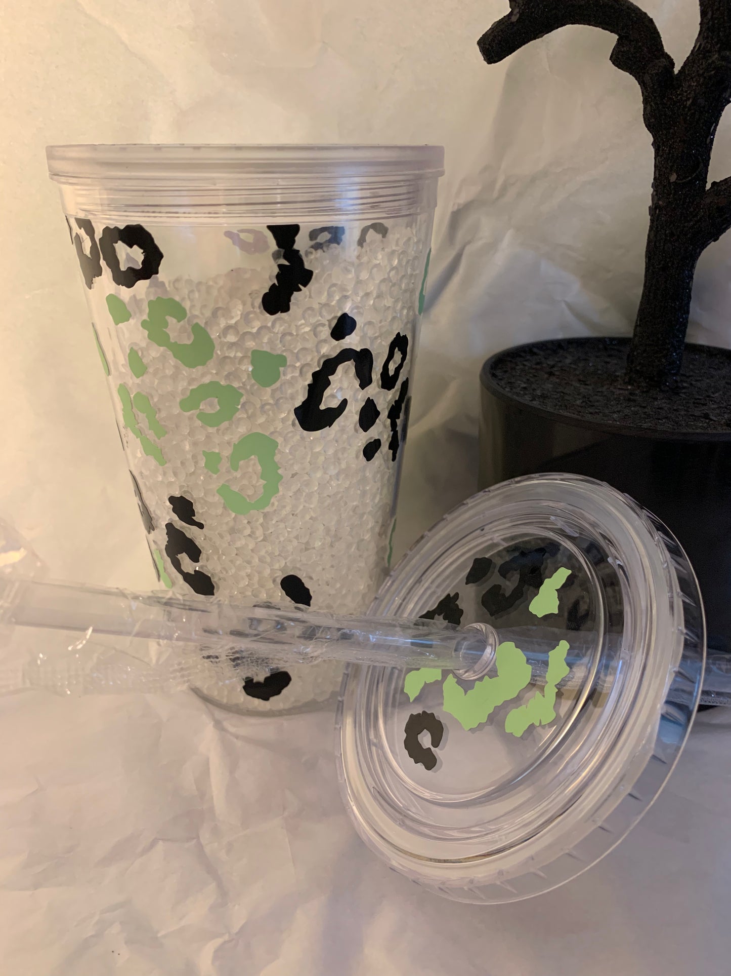 Glow in the Dark Rhinestone Tumbler