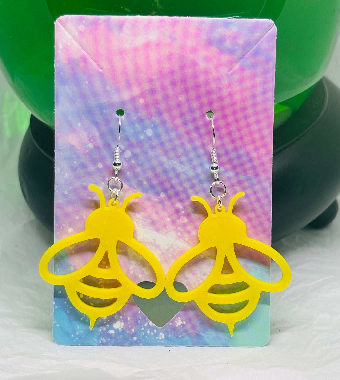Yellow Bee Earrings