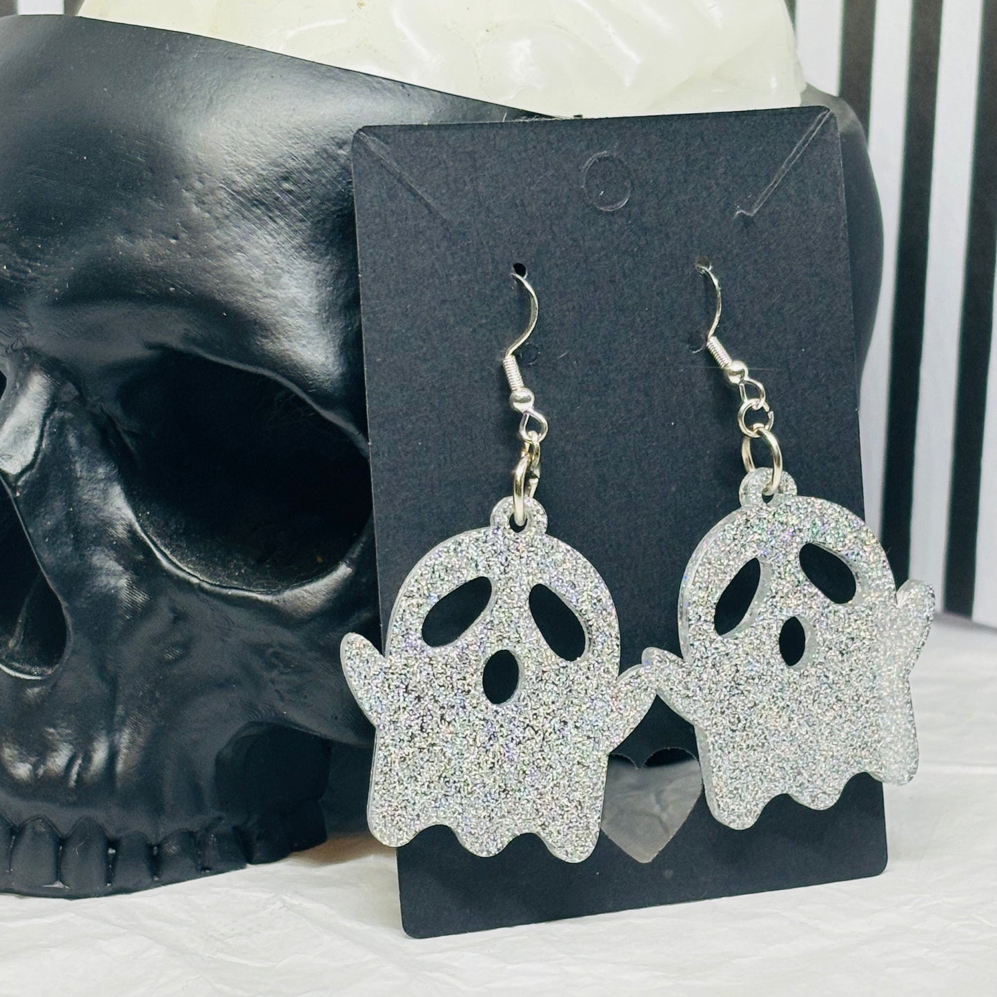 Ghost Earrings (Silver)