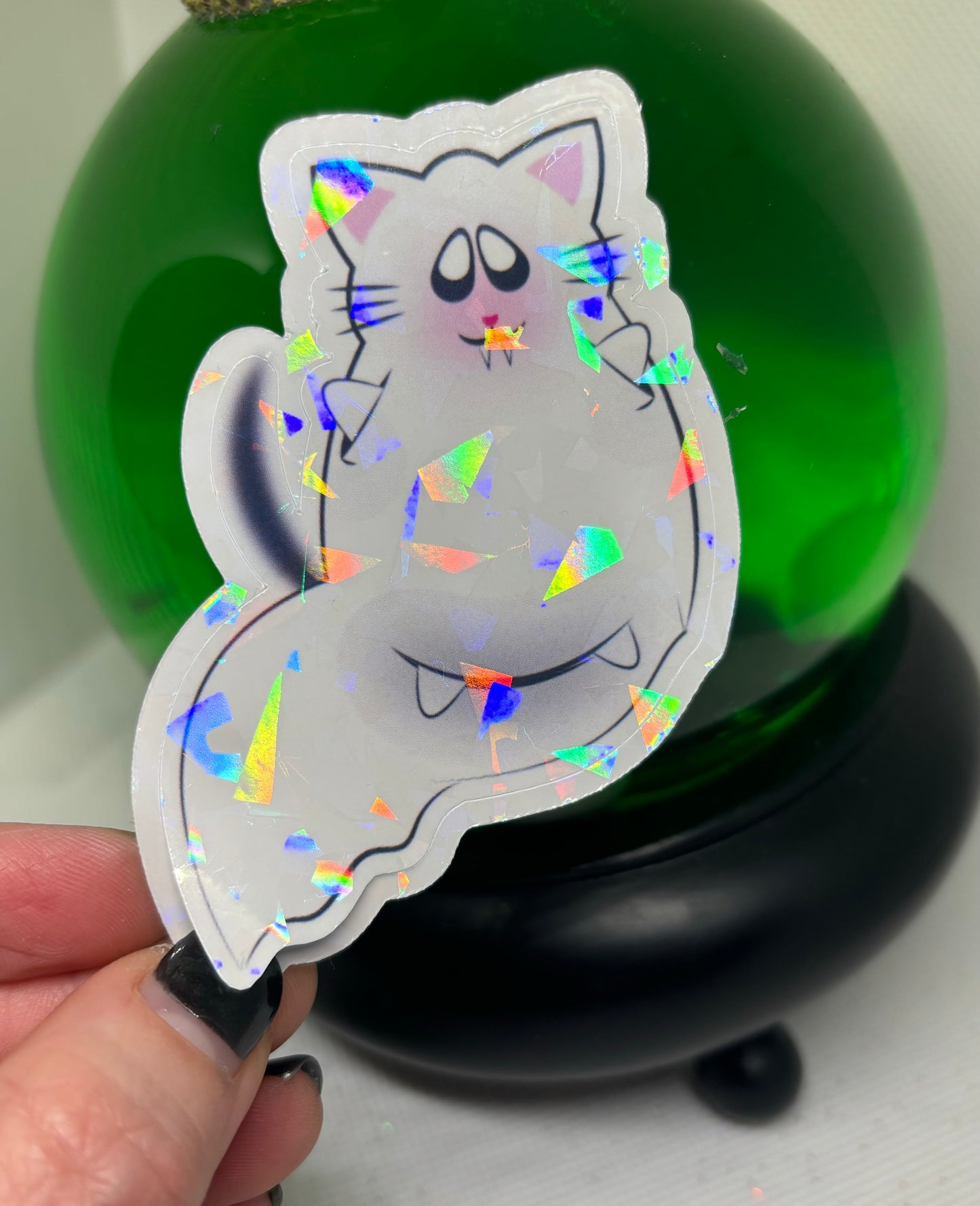 Vampire Ghost Cat Sticker