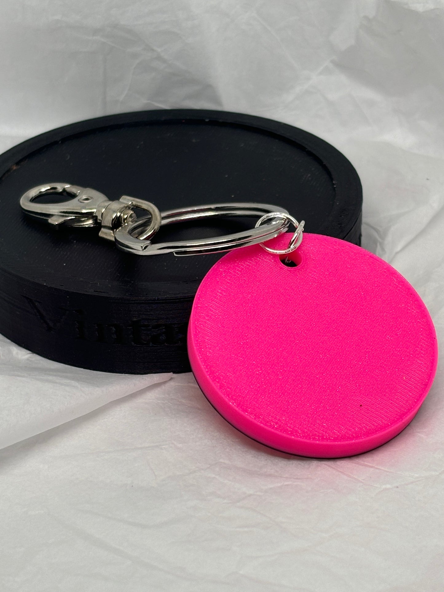 My Body My Choice Keychain (Neon Pink)