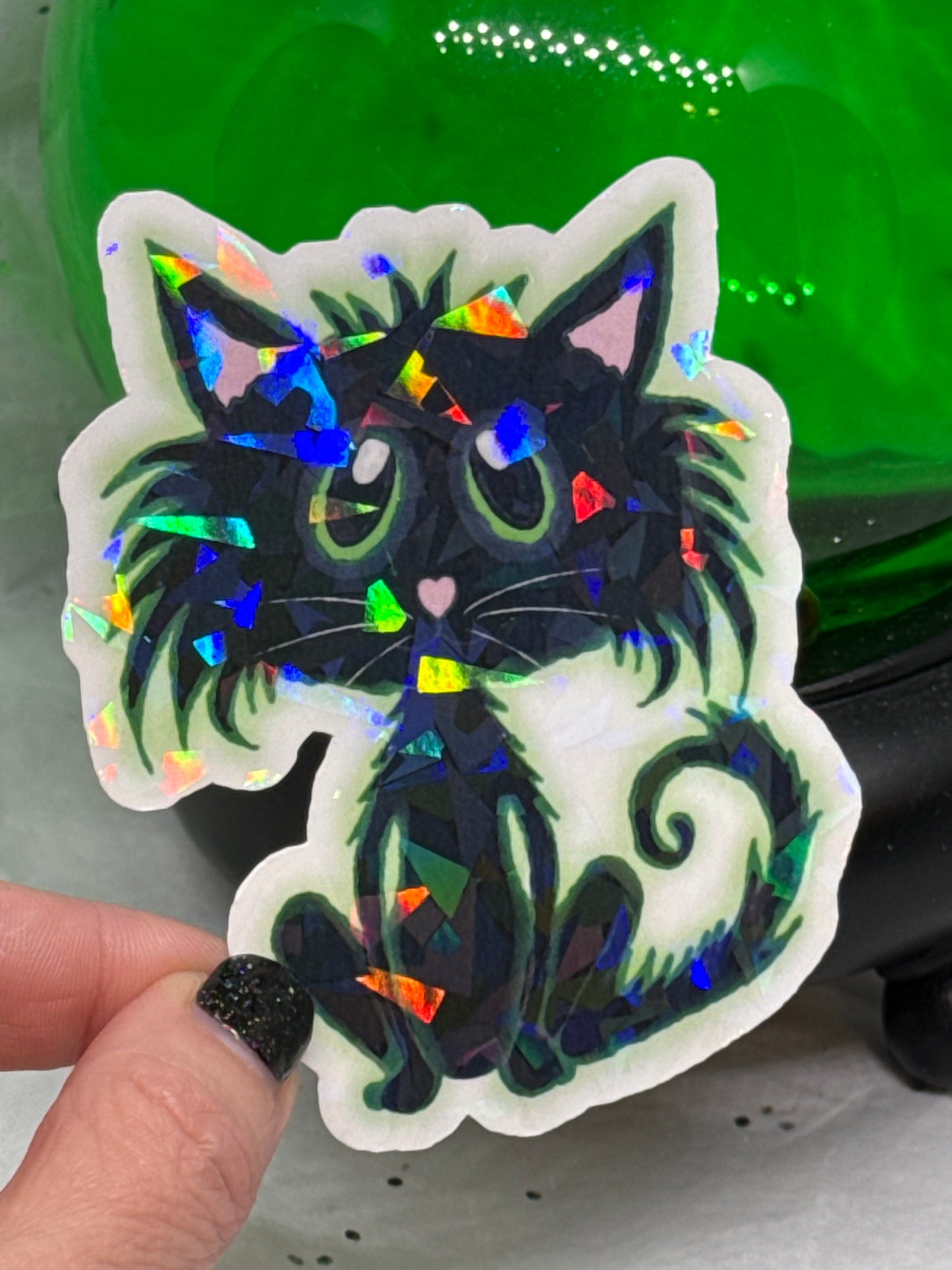 Toxic Black Cat Sticker