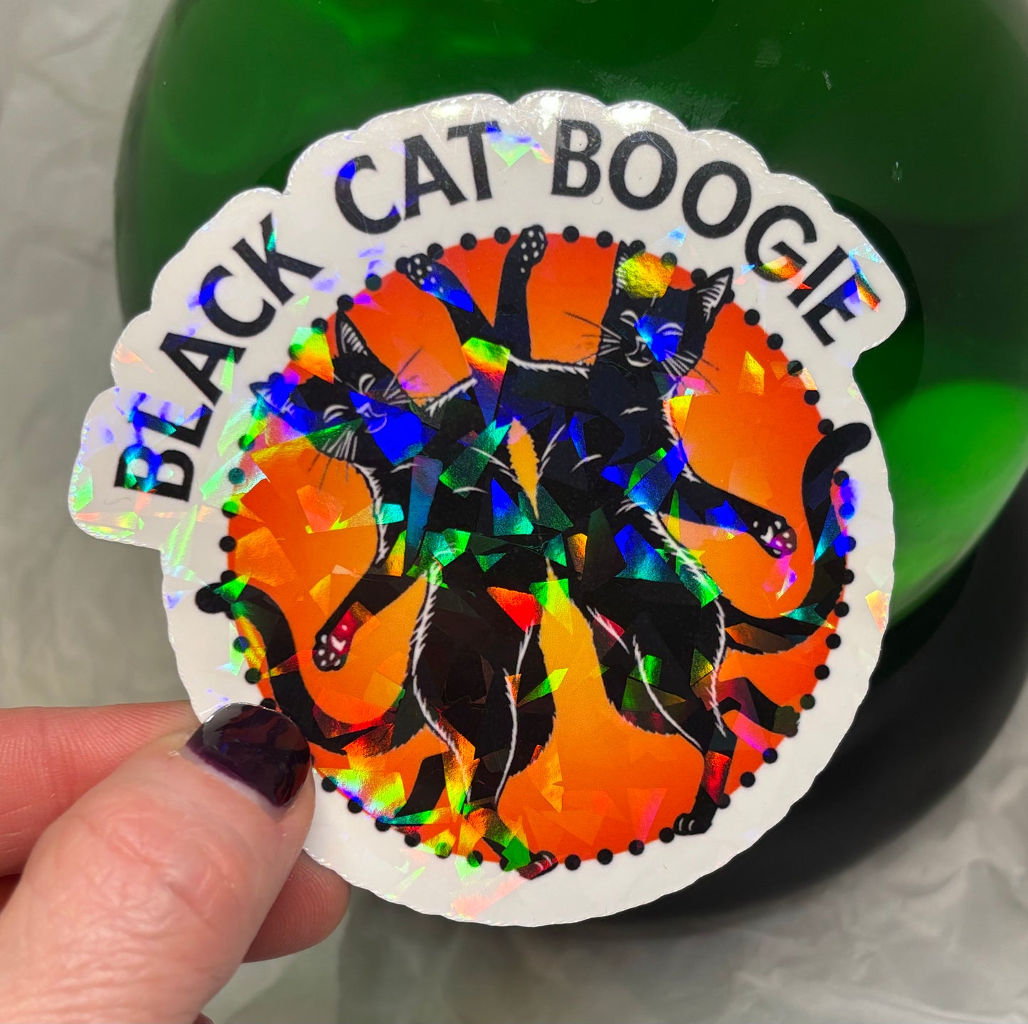 Black Cat Boogie Sticker