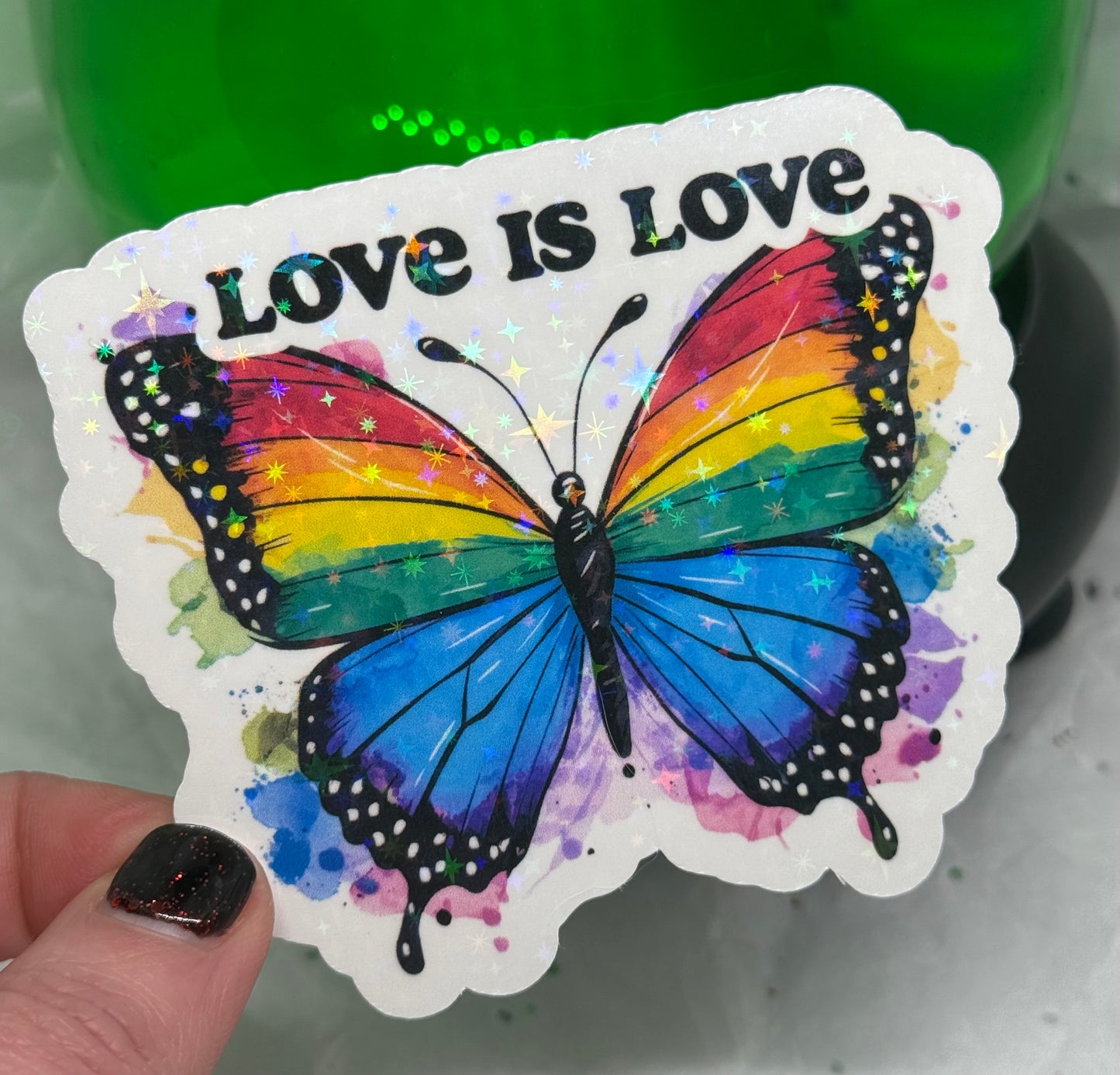Love is Love Butterfly Sticker