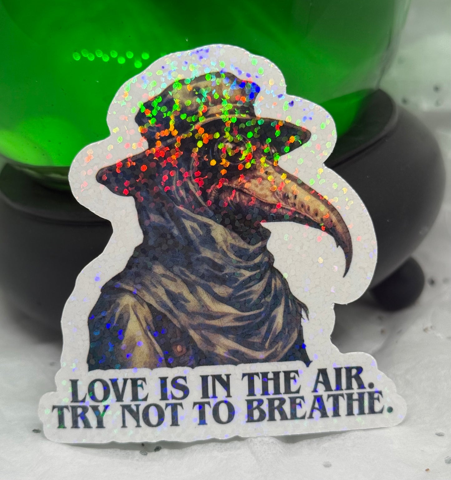 Anti-Love Plague Doctor Sticker