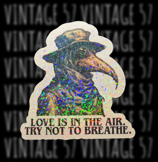 Anti-Love Plague Doctor Sticker