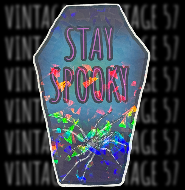 Stay Spooky with Spider Sticker