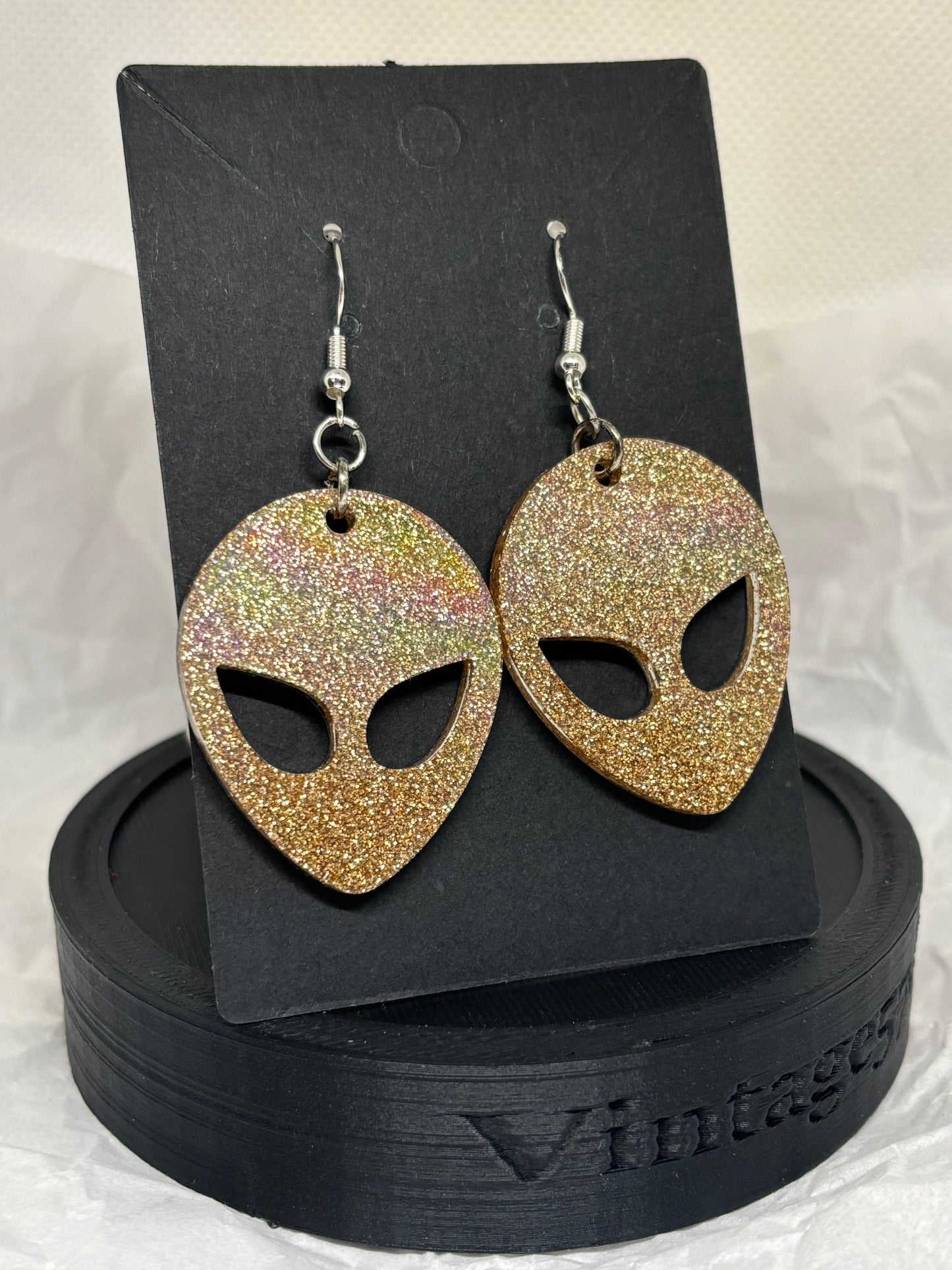 Alien Earrings (Gold)