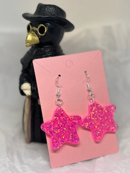 Star Earrings (Pink)