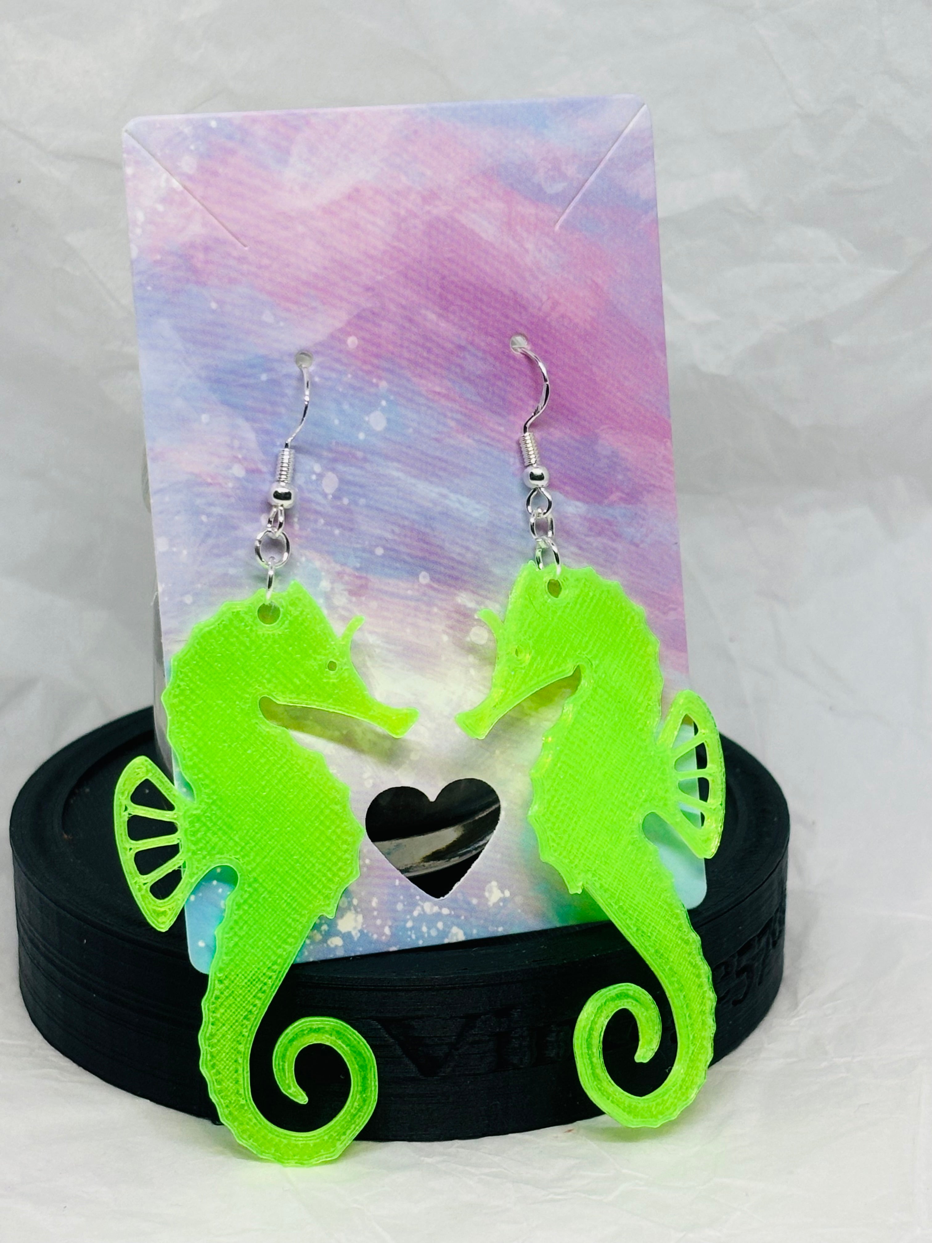 Glowing Seahorse Earrings
