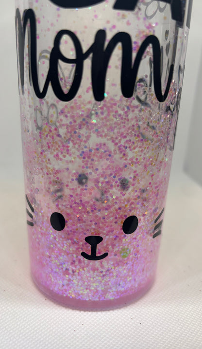 "Cat Mom" Snow Globe Tumbler