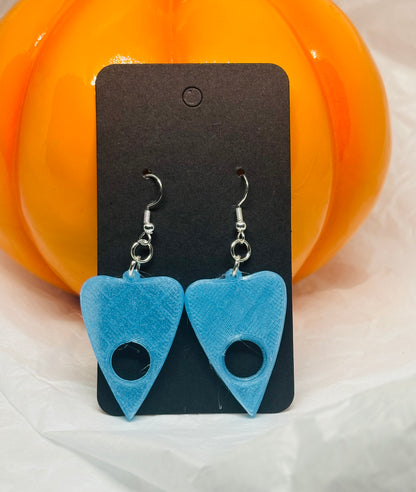 Glowing Planchette Earrings (Blue)