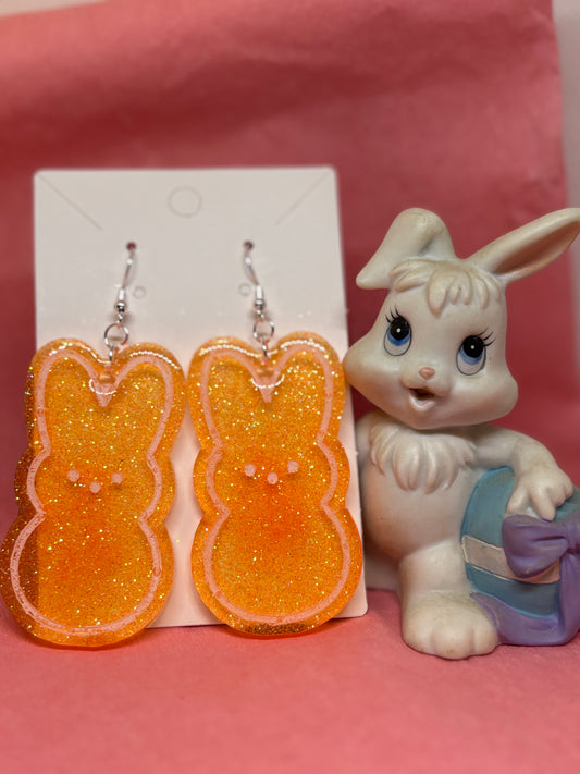 Bunny Earrings (Orange)