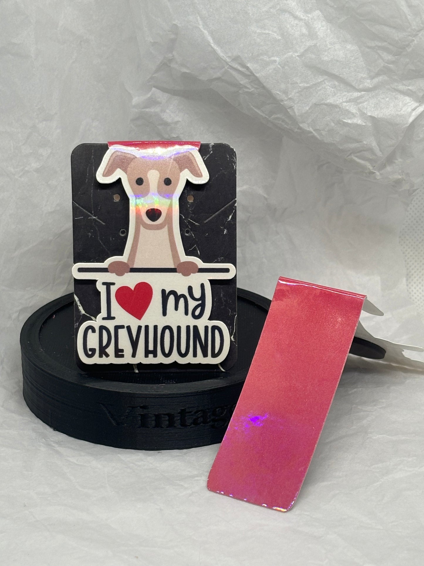 I Love My Greyhound Bookmark (Magnetic)