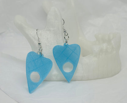 Glowing Planchette Earrings (Blue)