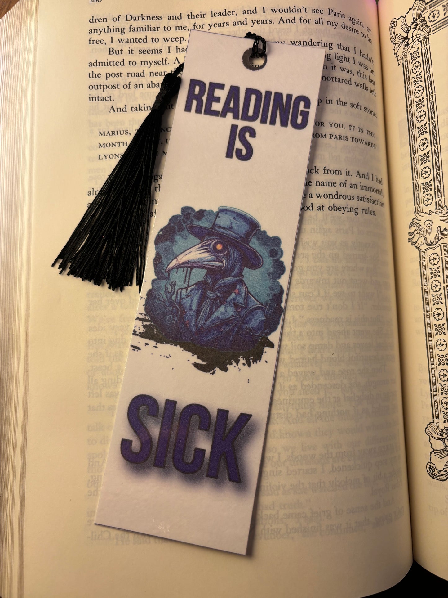 Reading is Sick - Plague Doctor Bookmarks (Set of 5)