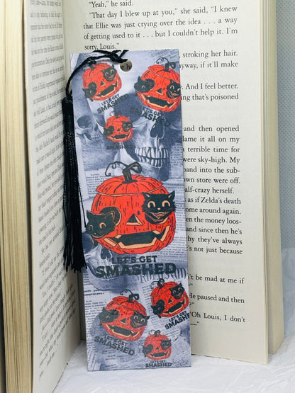 Vintage Halloween "Let's Get Smashed" Bookmark