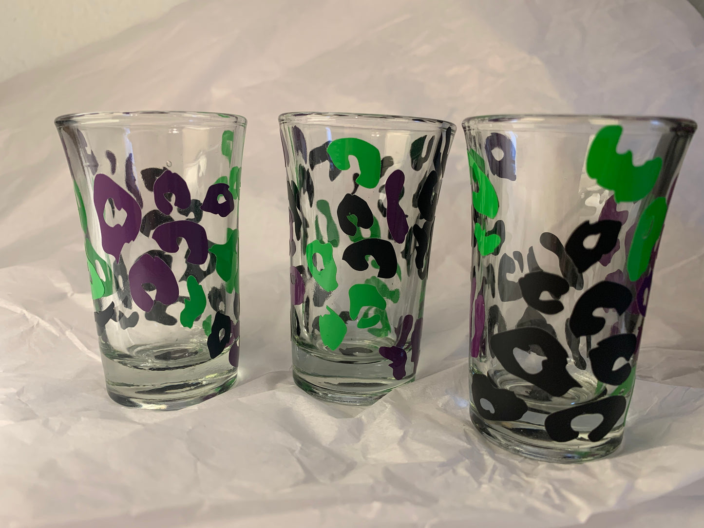 Leopard Print Shot Glasses (Set of 3)