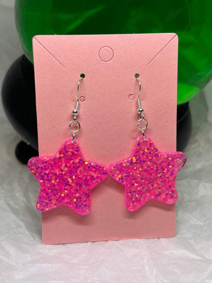 Star Earrings (Pink)