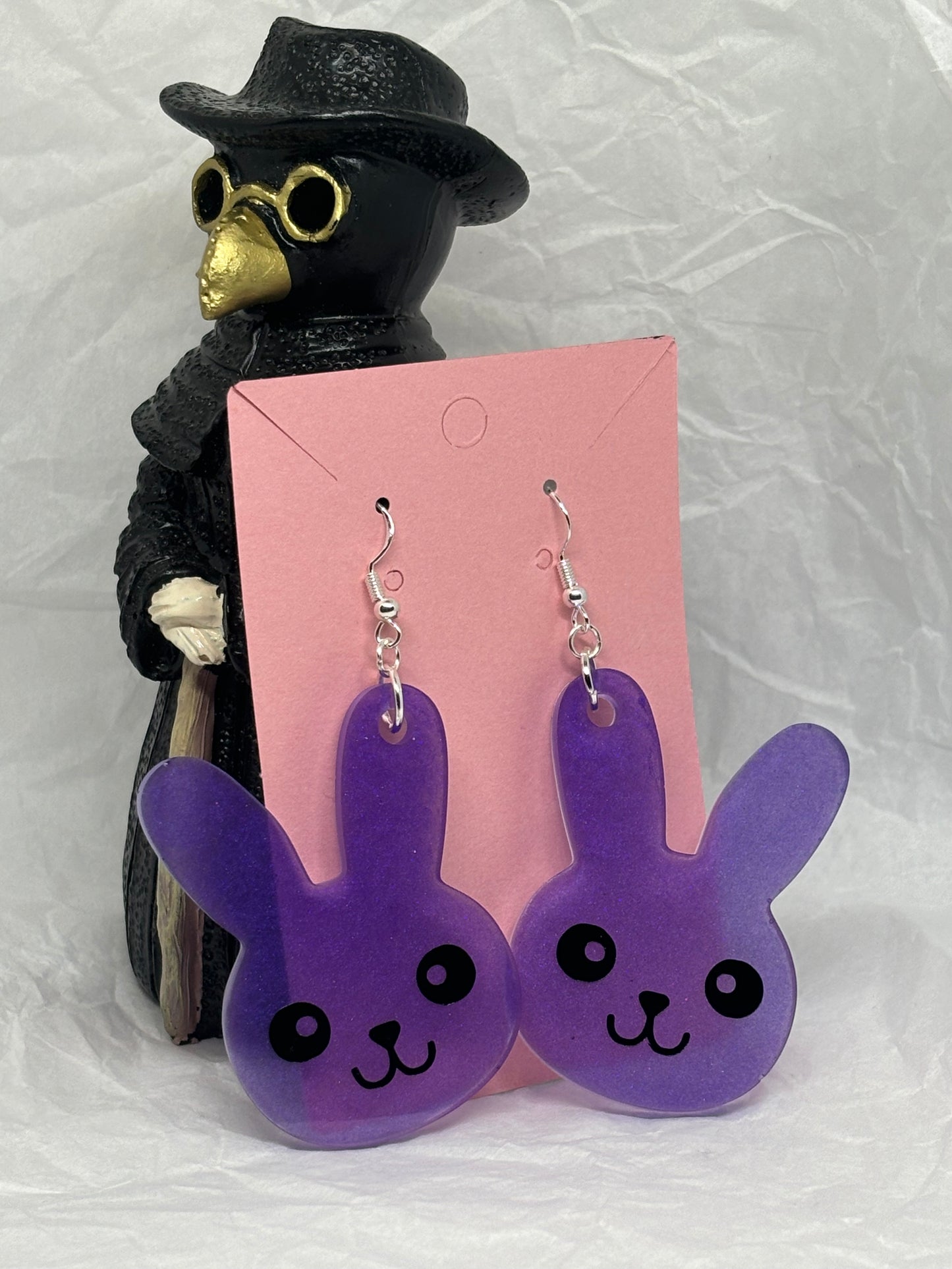 Big Bun Earrings (Purple)