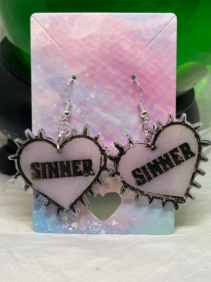 Sinner Earrings (Light Pastel Pink)