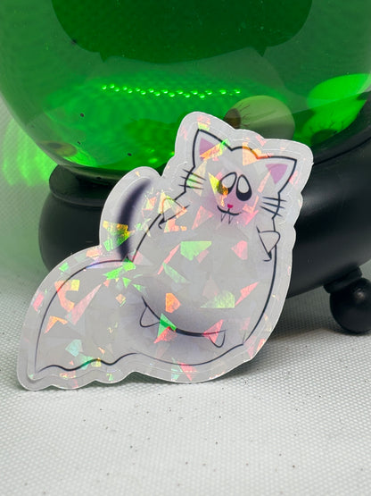 Vampire Ghost Cat Sticker