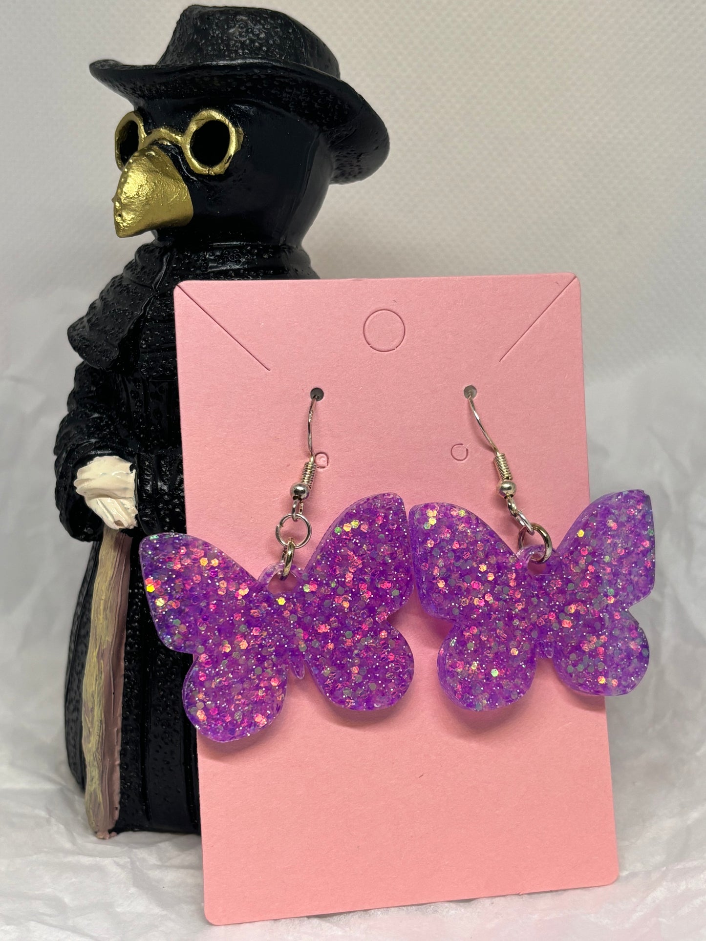 Butterfly Earrings (Purple)