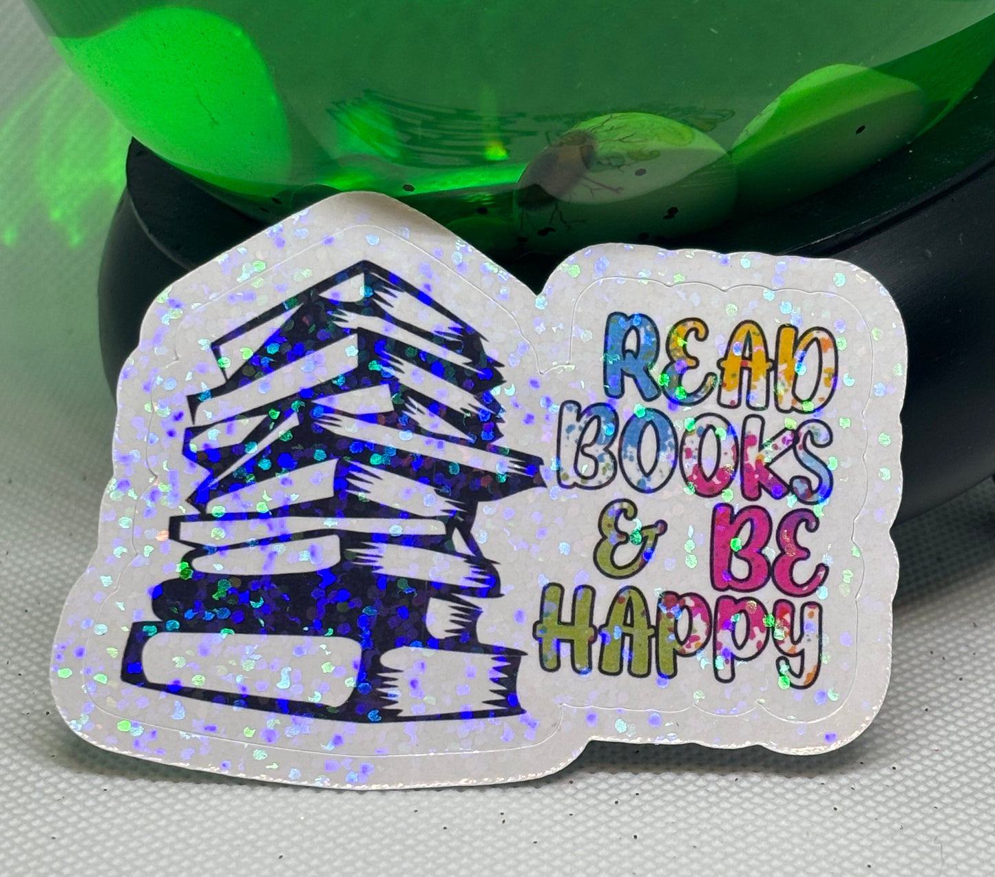 Read Books & Be Happy Sticker